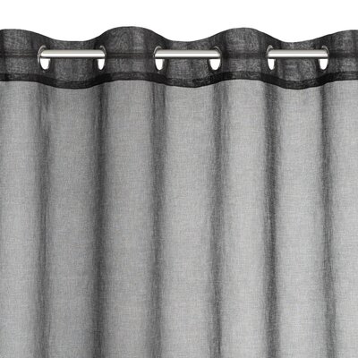 Firana gotowa EUROFIRANY Carli 140 x 250 cm Czarny