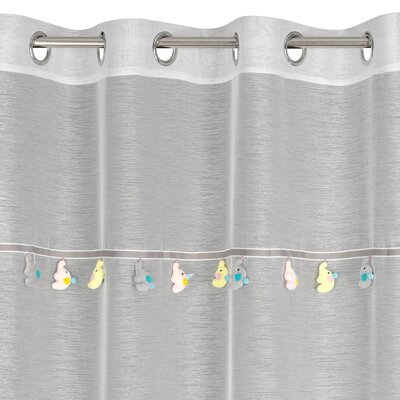 Firana Gotowa Na Kółkach Z Serii Kids 2 Kremowa Słoniki