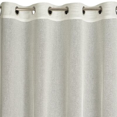 Firana 140x250 Darla biała gotowa na przelotkach z lekkiej przewiewnej tkaniny