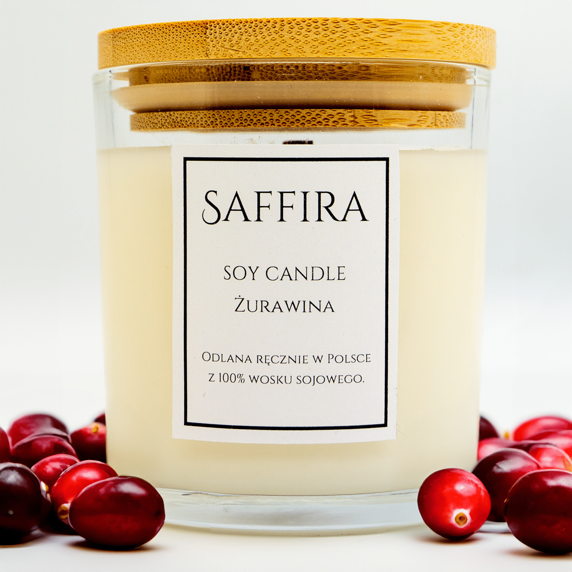 Świeca sojowa – Żurawina - 180ml
