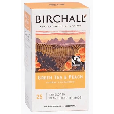 Birchall Tea Tea Herbata Green Tea & Peach zielona 25 kopert HBIR0006