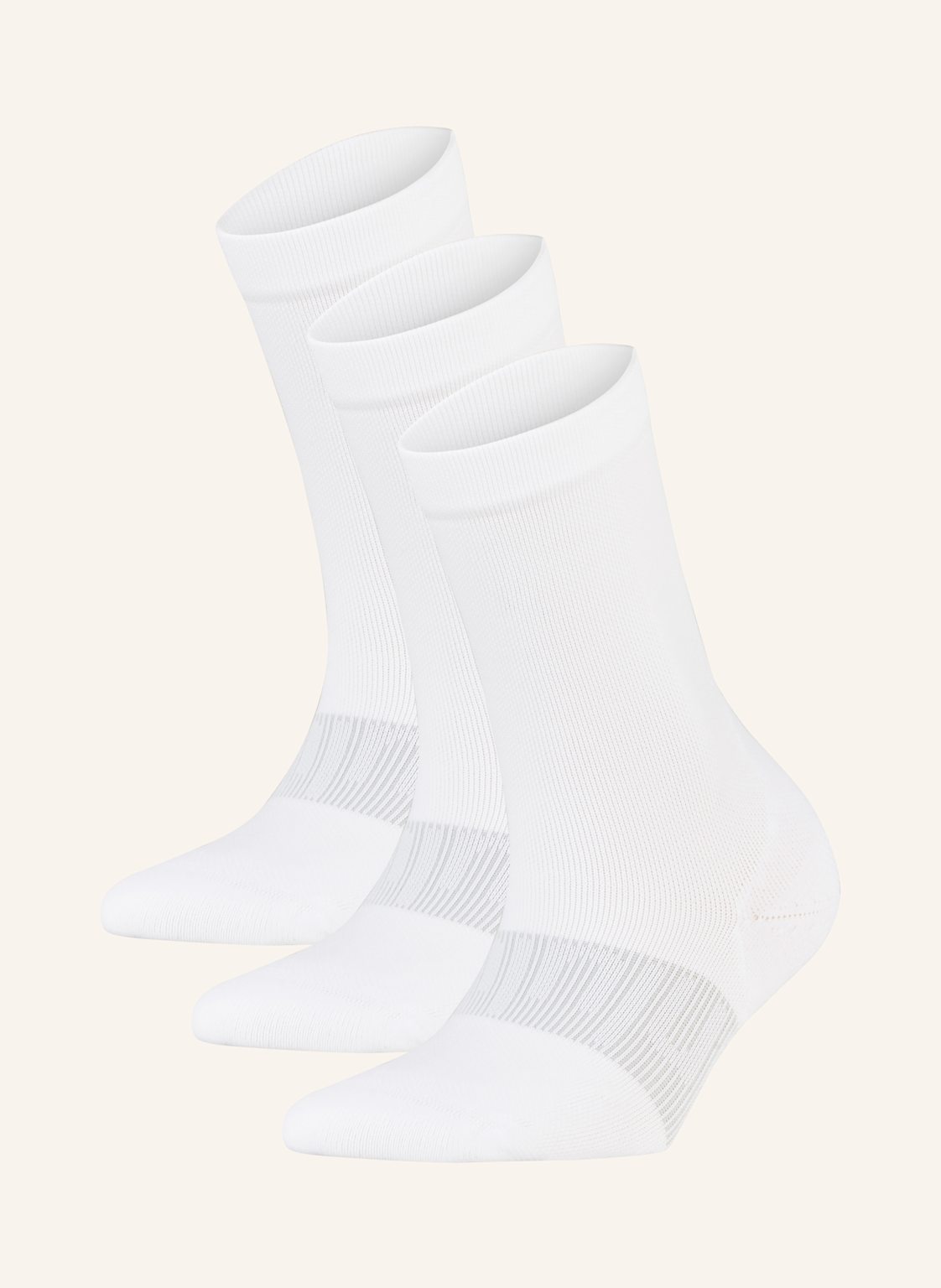 Lululemon Skarpety Sportowe Power Stride Crew, 3 Pary weiss