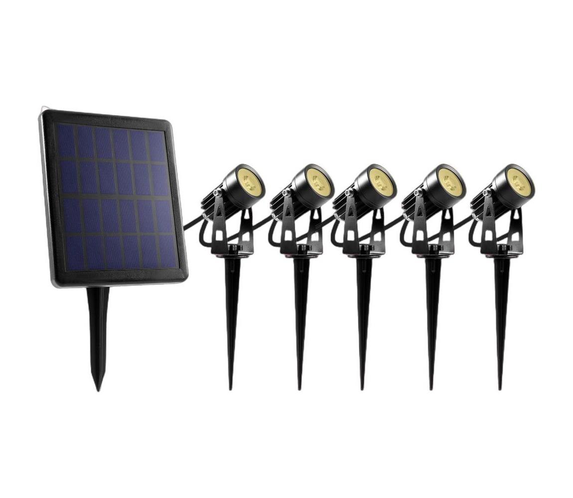 Retlux - ZESTAW 5x LED Lampa zewnętrzna z panelem solarnym LED/4000 mAh IP44
