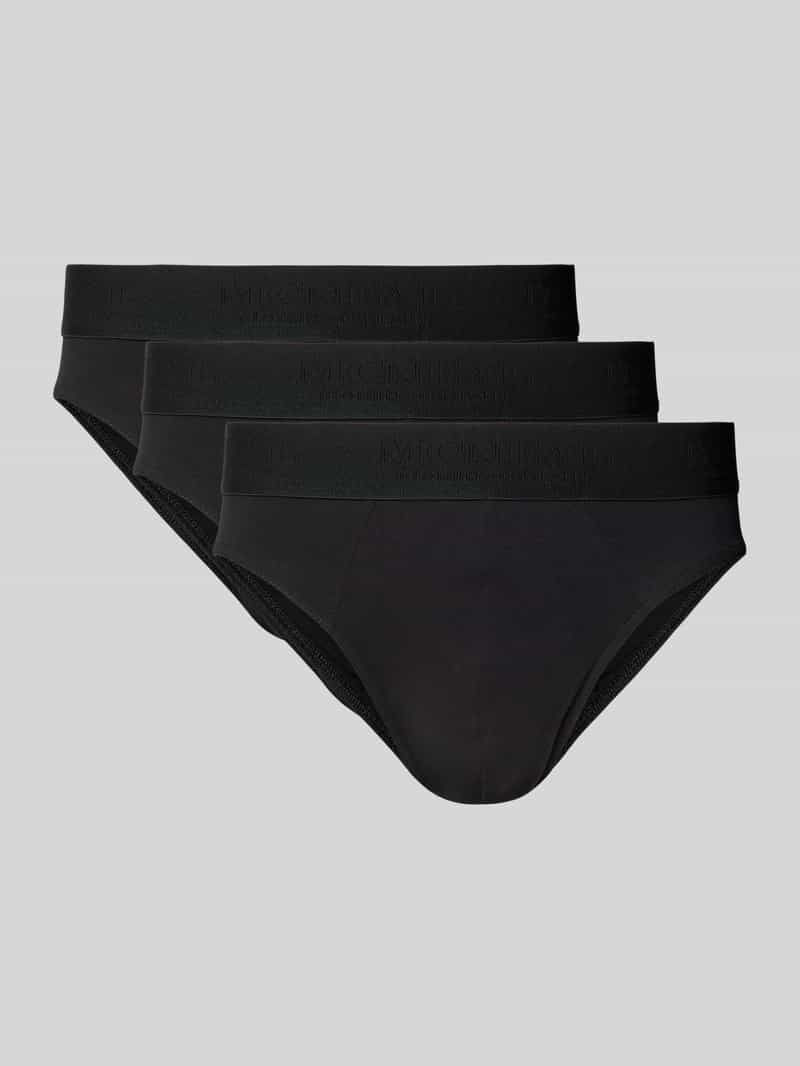 Slipy z pasem z logo w zestawie 3 szt.