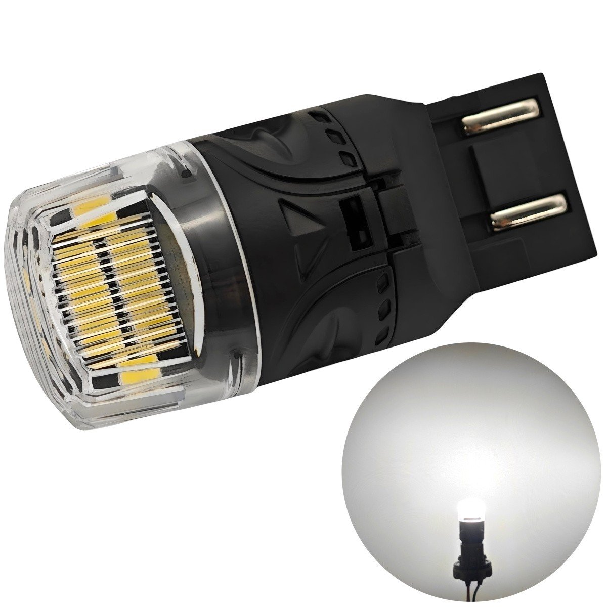 żarówka LED W21/5W, 7443 12V CANBUS 1800lm biała