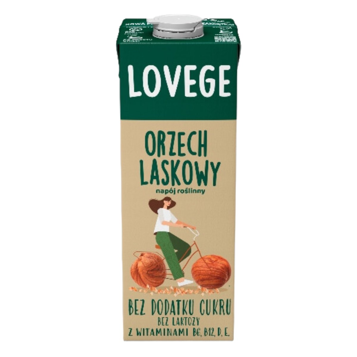 Lovege Napój Roślinny Orzech Laskowy 1L Sante Bez Dodatku Cukru