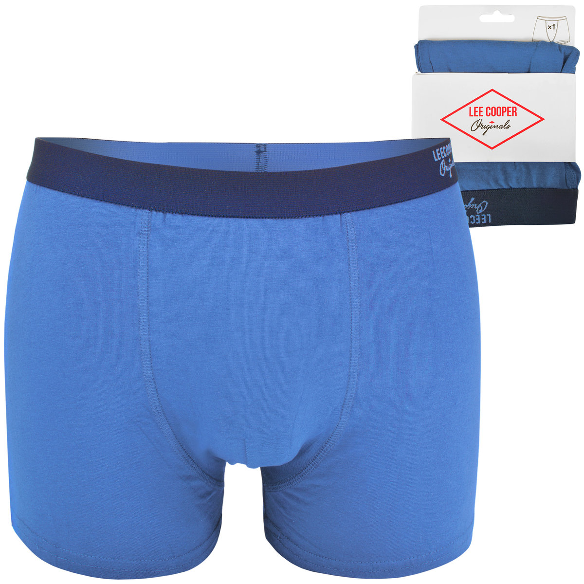 Lee Cooper Bokserki Męskie Bawełniane 40939 Blue 1 sztuka Rozmiar XXL