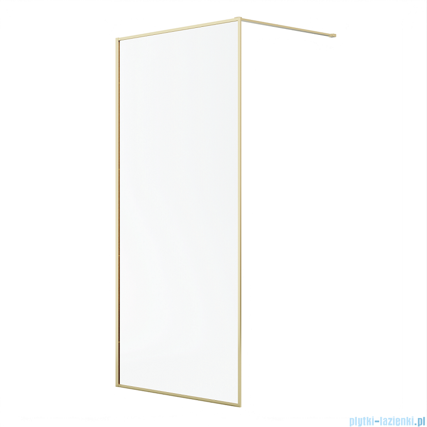 Radaway Modo F II Gold kabina Walk-in 125x201cm Złoty połysk szkło przejrzyste 10409125-09-01