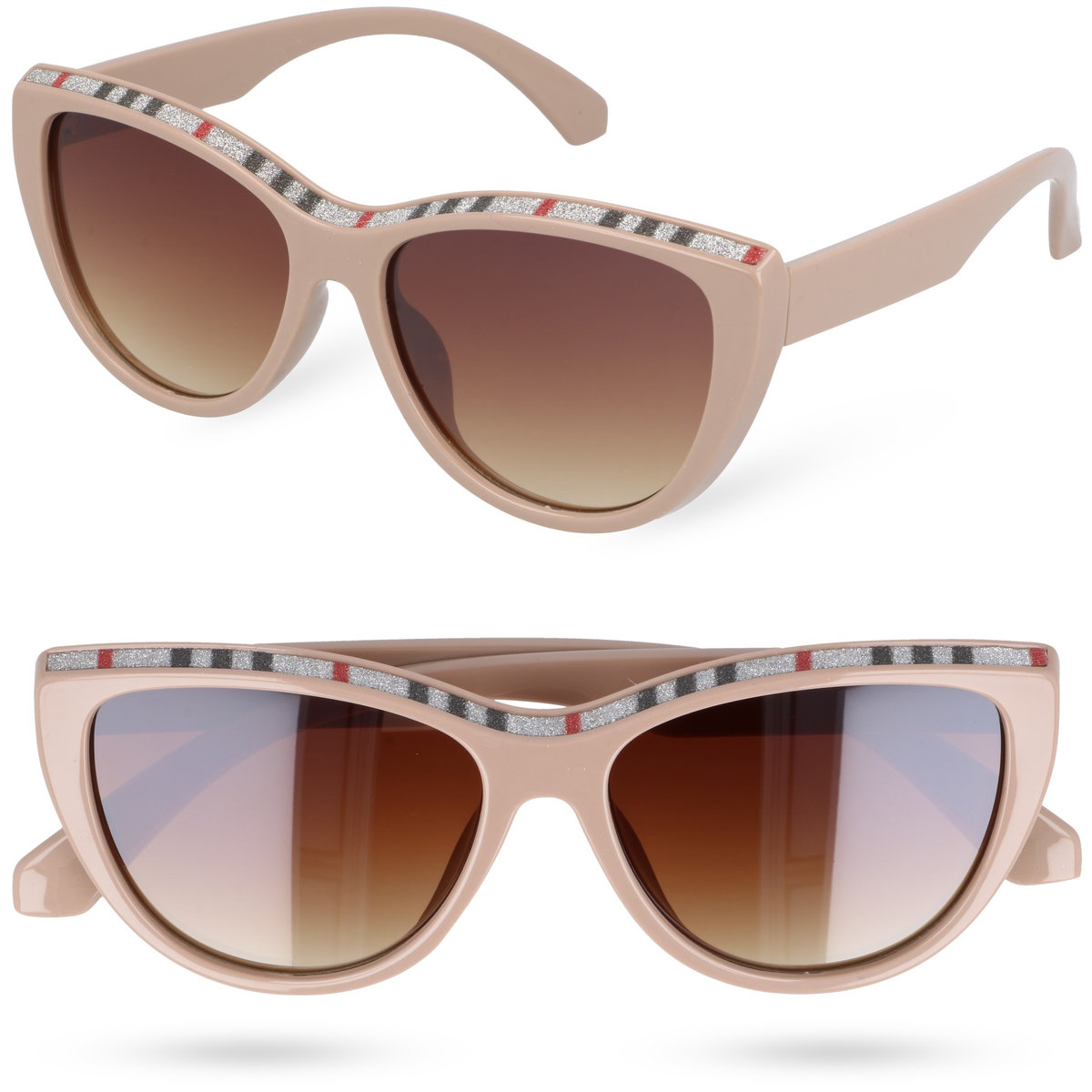 Okulary przeciwsłoneczne GUESS CAT 3 kocie oczy UV-400 kat. 3