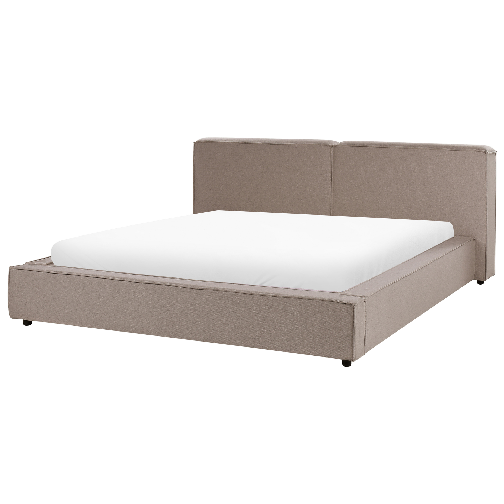 Łóżko tapicerowane 180 x 200 cm jasnobrązowe LINARDS