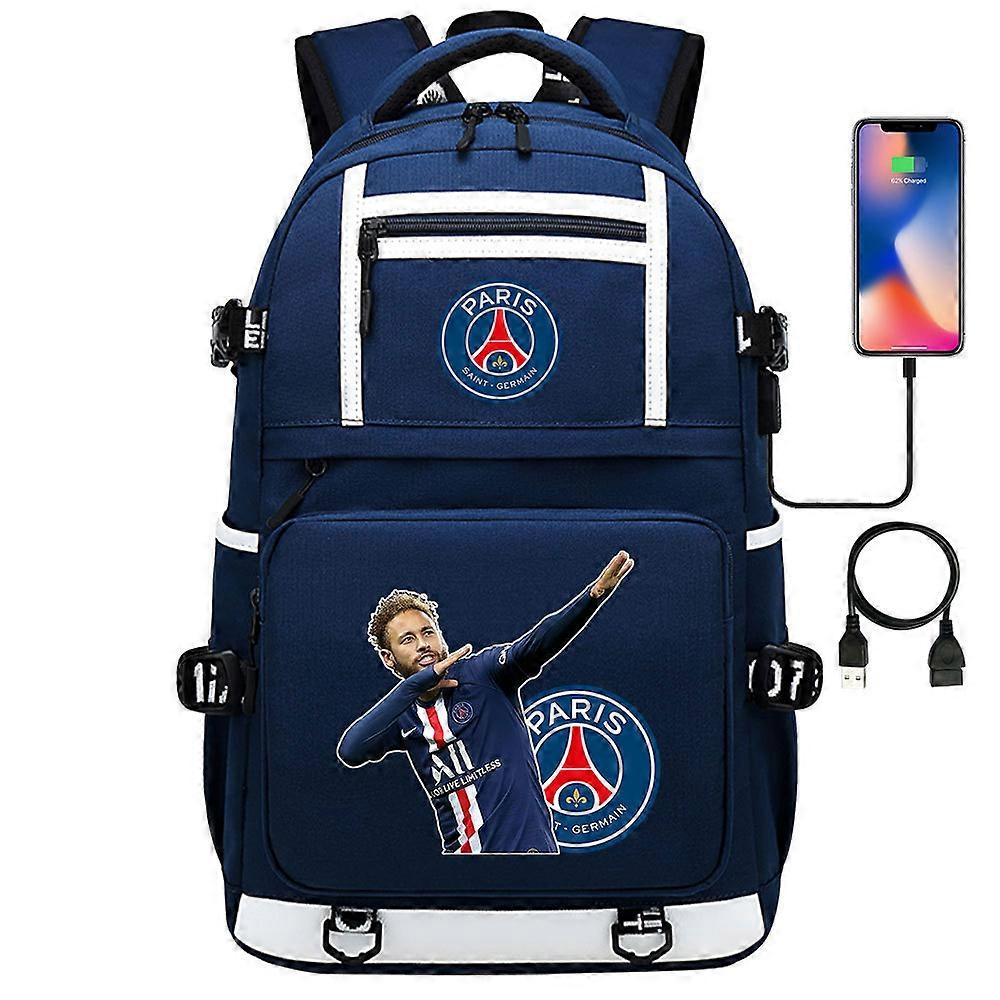 PARIS FC Neymar Plecak z nadrukiem Tornister szkolny dla uczniów młodzieżowych Torba na komputer Torba podróżna 23