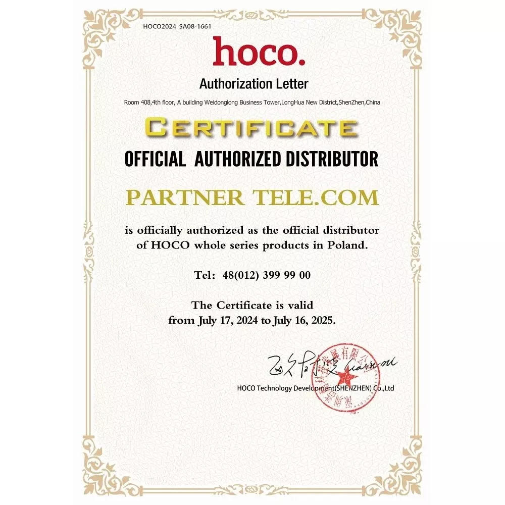 HOCO Powerbank 10000mAh J126 Czarny z Gniazdem EU/US i Kab. Typ C+Lightning