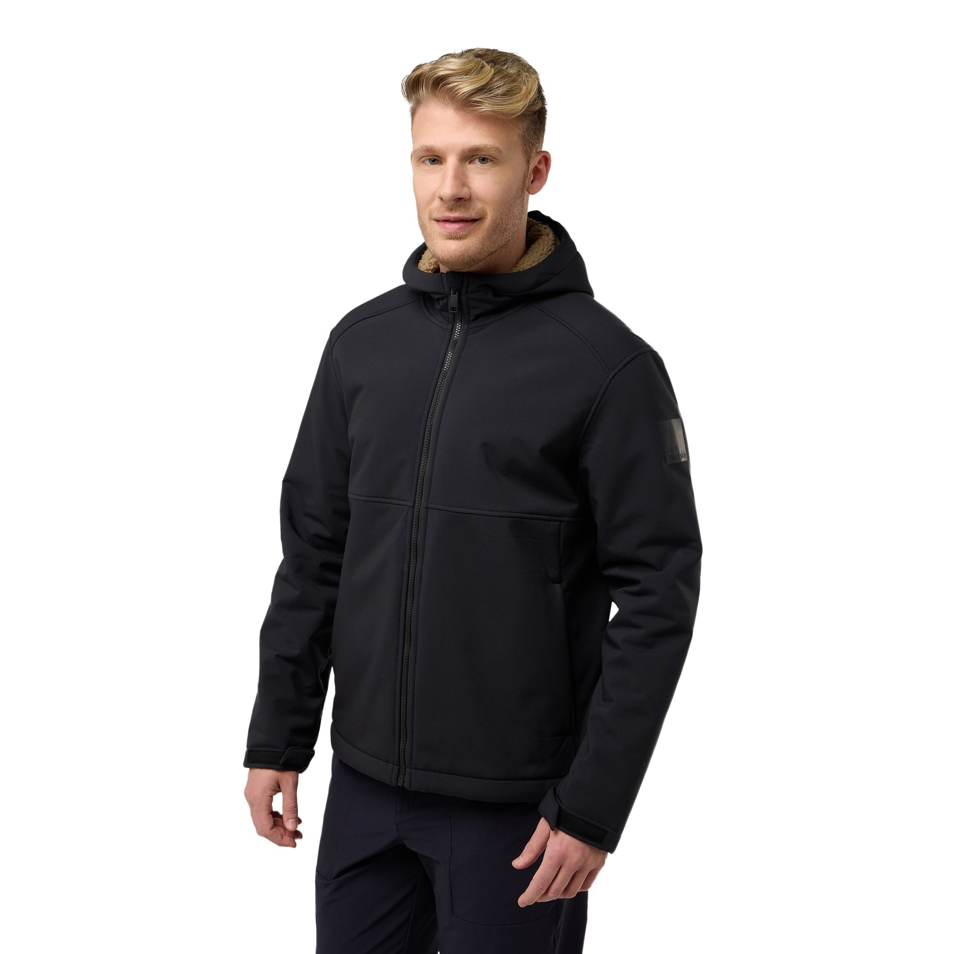 Męska kurtka softshellowa Jack Wolfskin WINDLAND JKT M black - S