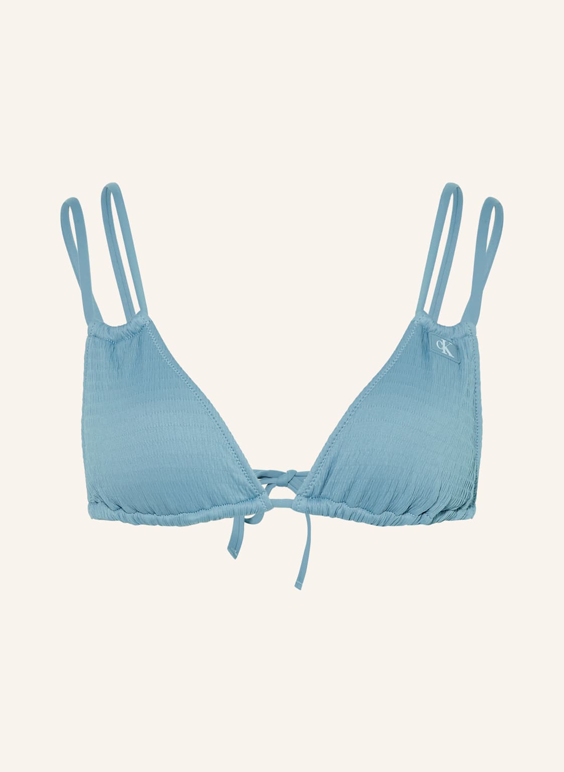 Calvin Klein Góra Od Bikini Trójkątnego Ck Monogram Texture blau