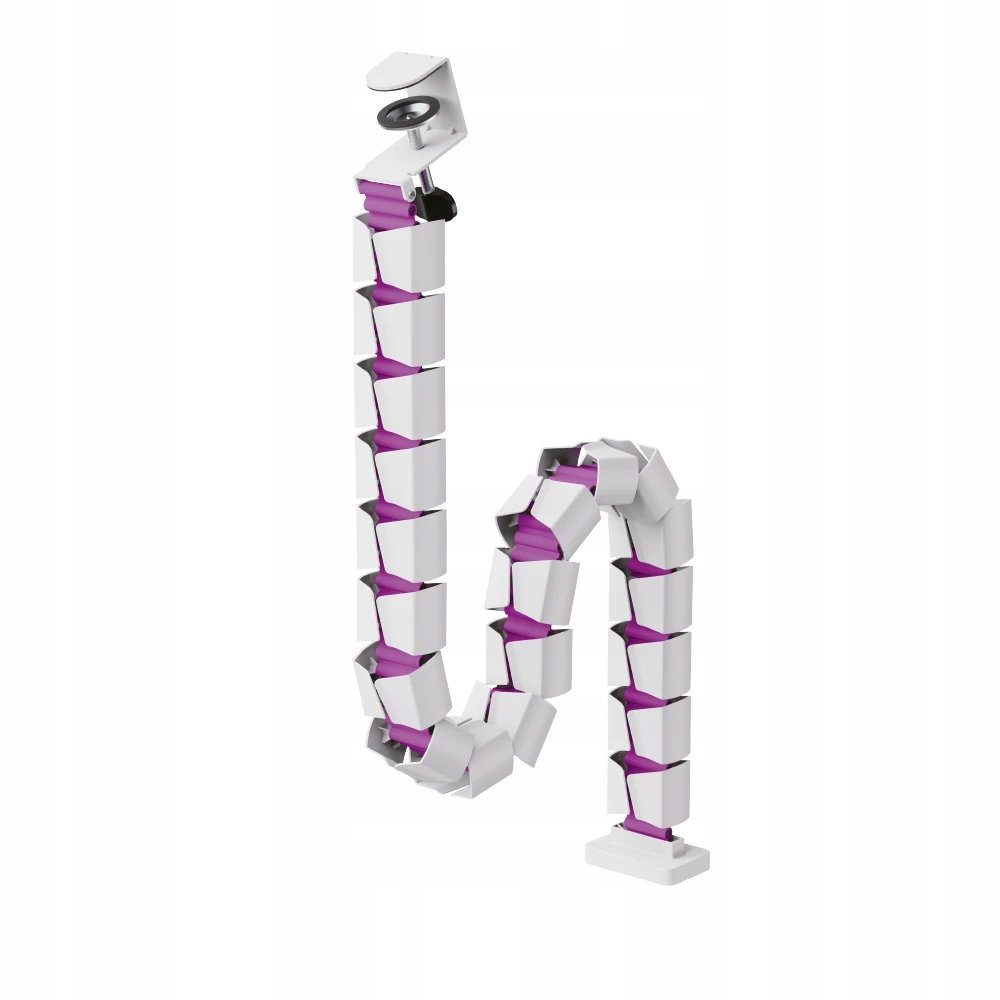 Organizer na kable Maskownica 130cm na UCHWYT Spacetronik prowadnica biała