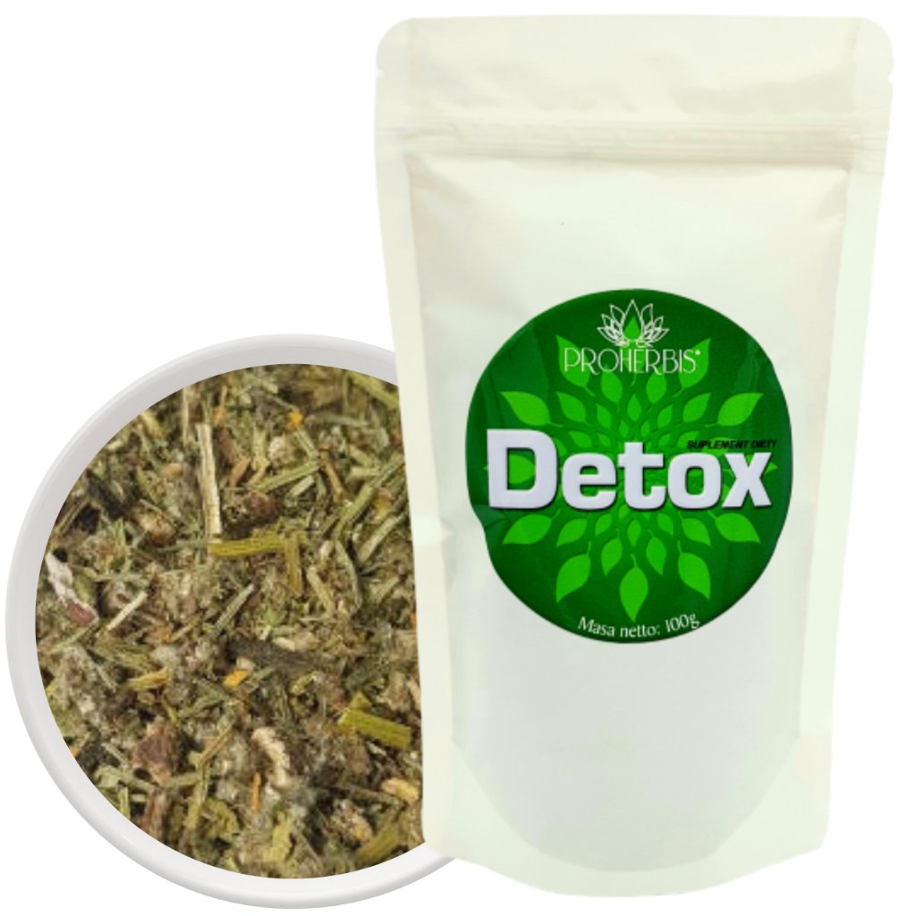 Herbata DETOX 100g mieszanka ziół wspomagająca oczyszczanie organizmu