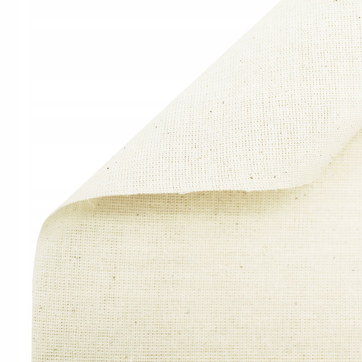 Tkanina Bawełniana 145G Naturalna Surowa Materiał Płótno 100% Bawełna