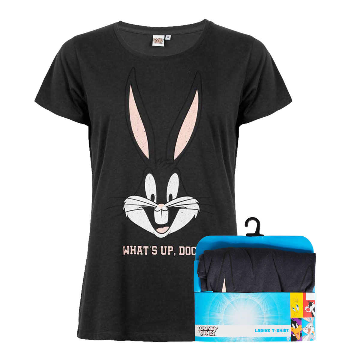 LOONEY TUNES Koszulka Damska T-shirt Zwariowane Melodie Królik Bugs r. M