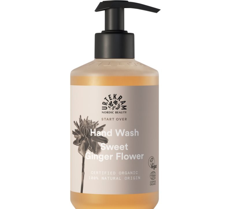 Urtekram Sweet Ginger Flower mydło w płynie do rąk z wyciągiem z aloesu i imbiru 300 ml