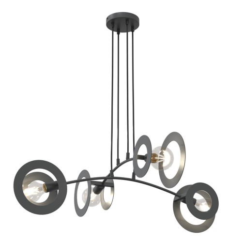 Euforia lampa wisząca 4xE27 czarna 1413/4