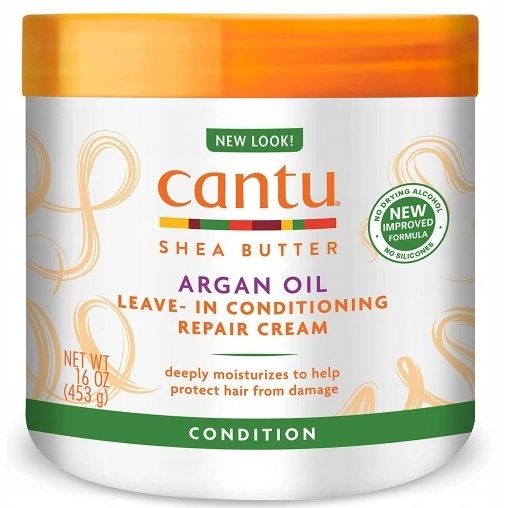 Cantu Argan Oil bez wypłukać klimatyzator typu split naprawy kremowy 16oz 4017