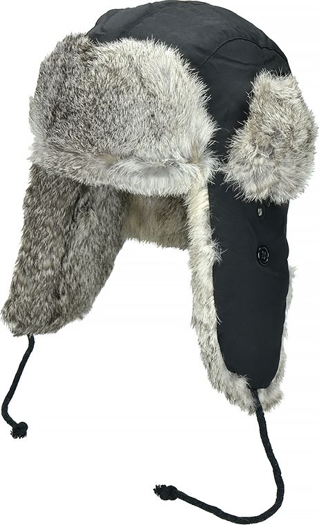 Fox Czapka uszatka czarna r. M