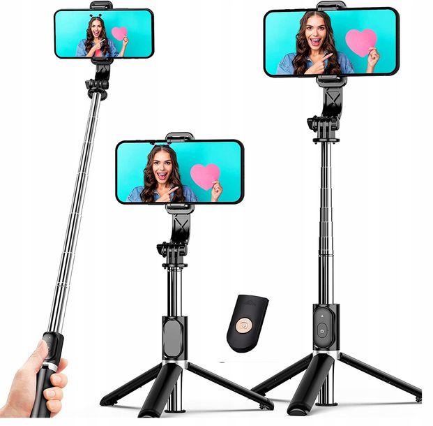 SELFIE STICK TELESKOPOWY ROZSUWANY KIJEK DO SELFIE Kijek Statyw Bluetooth