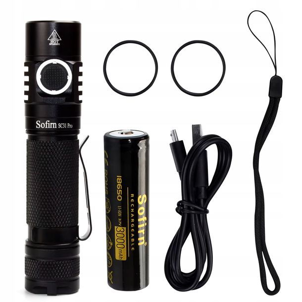 Latarka Ręczna Sofirn Sc31_pro Usb-c 2000lm Ipx8 Akumulator Profesjonalna
