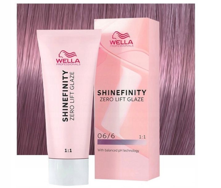 Wella Shinefinity Zero Lift Glaze, farba półtrwała do włosów, 06/6 violet, 60ml