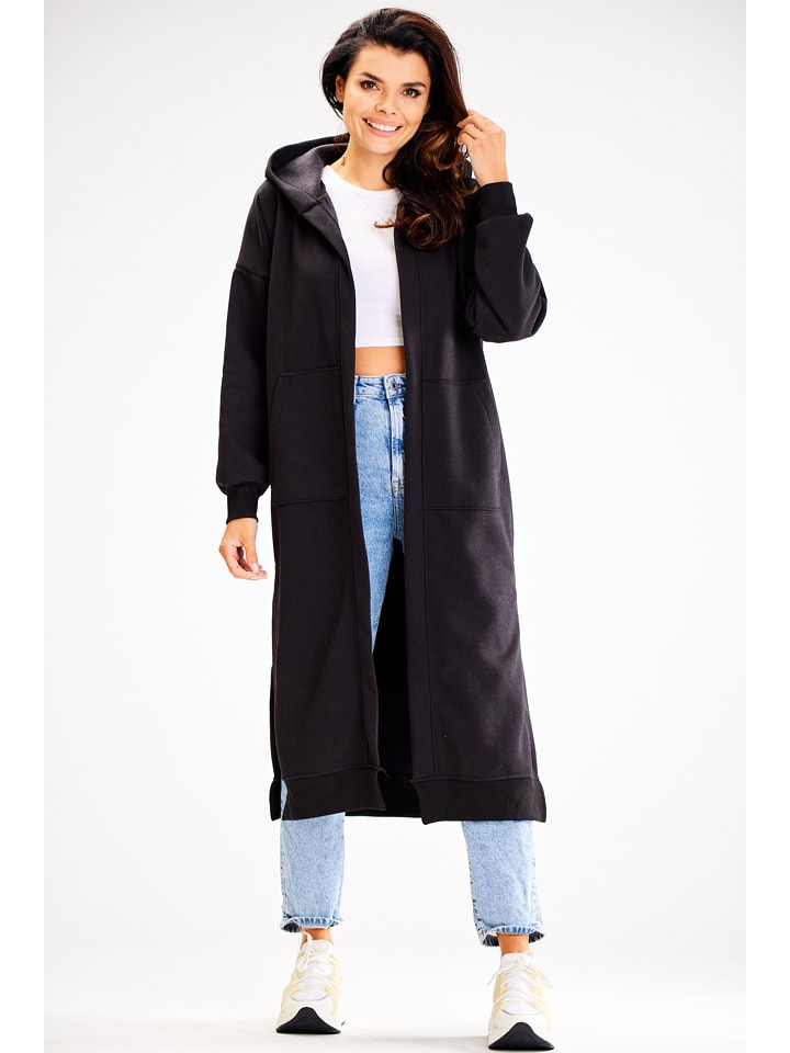 Awama Płaszcz dresowy w kolorze czarnym