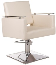 Fotel fryzjerski MILO BH-6333 kremowy