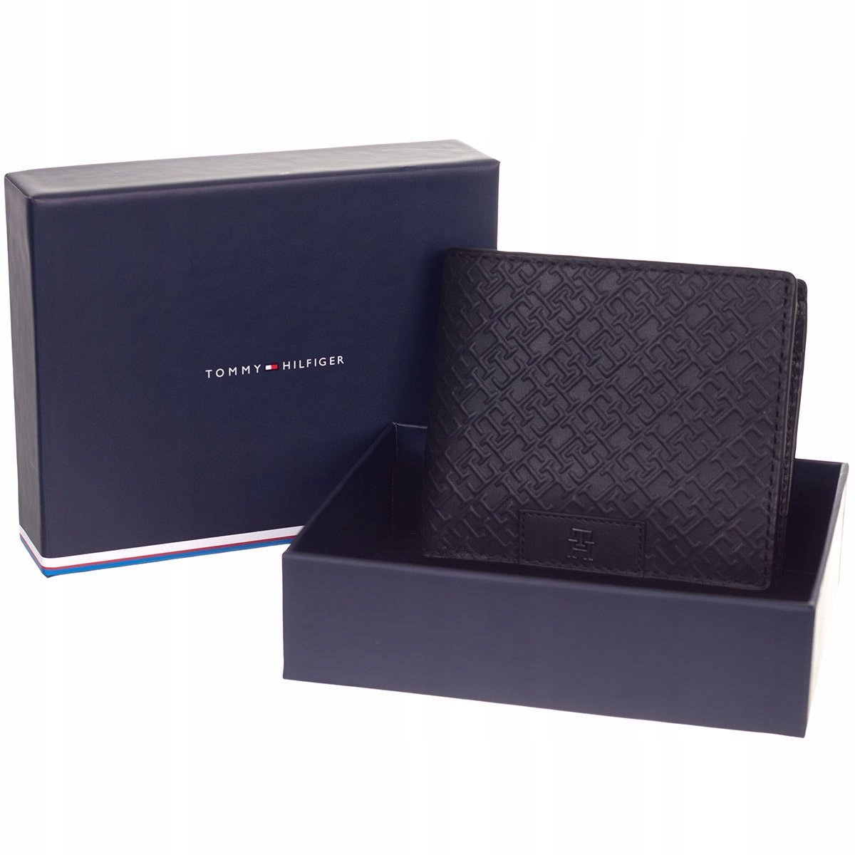 Tommy hilfiger portfel męski th monogram cc and coin czarny