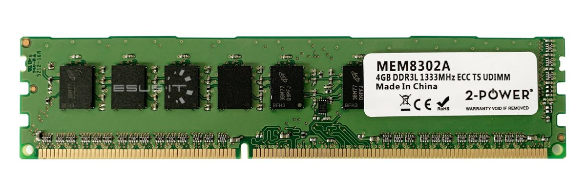 Pamięć RAM 1x 4GB 2-POWER ECC UNBUFFERED DDR3 2Rx8 1333MHz PC3-10600 UDIMM MEM8302A
