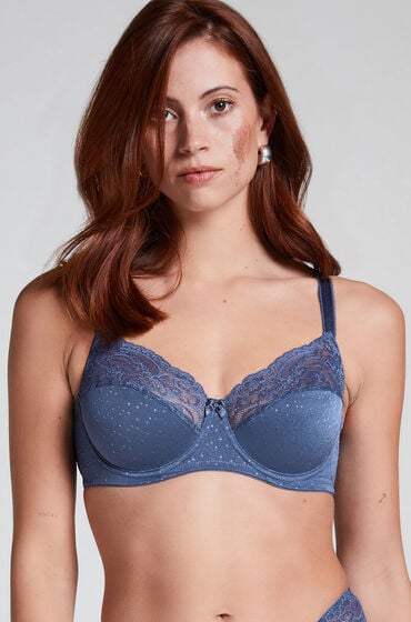 Hunkemöller Biustonosz nieusztywniany z fiszbinami Sophie Niebieski