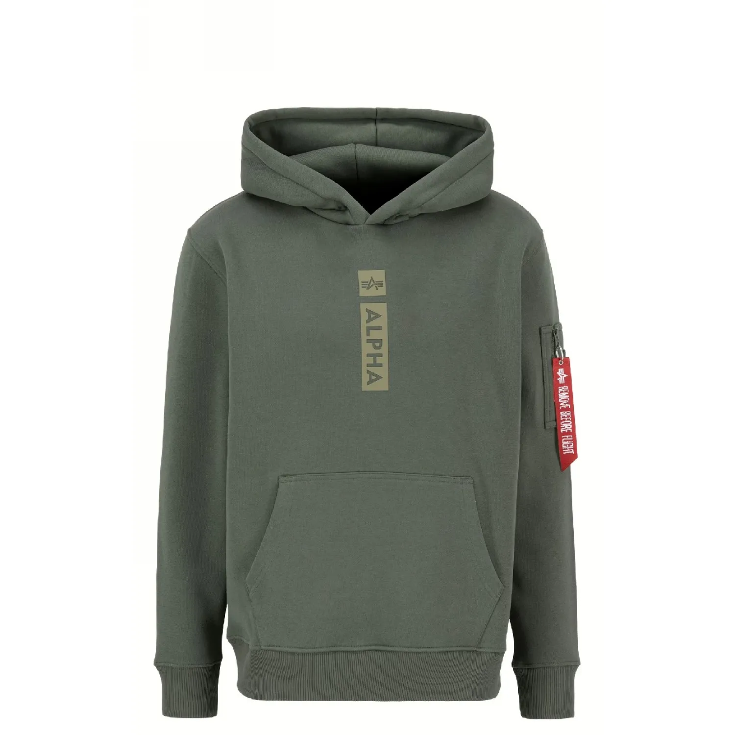 Bluza z kapturem Alpha Industries Alpha PP 146338 142 - Ciemnooliwkowa S