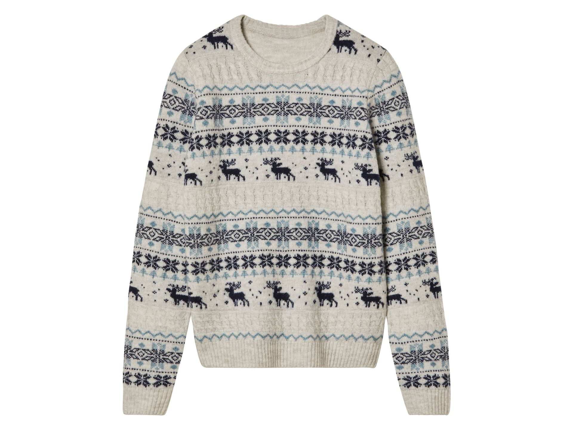 pepperts!® Sweter świąteczny dla dzieci (134/140, Beżowy)