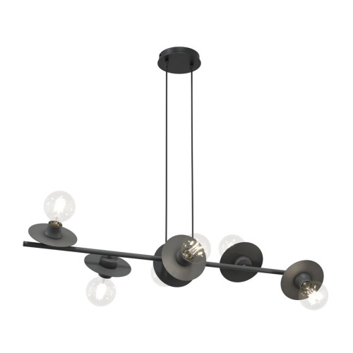 Token lampa wisząca 6xE27 czarna 1426/6