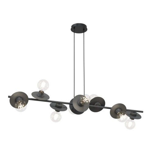 Token lampa wisząca 8xE27 czarna 1426/8