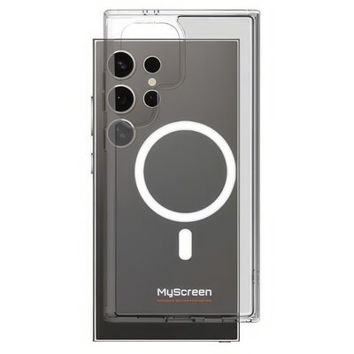 Etui MYSCREEN Revo Clear Case MagSafe do Samsung Galaxy S24 Ultra Przezroczysty