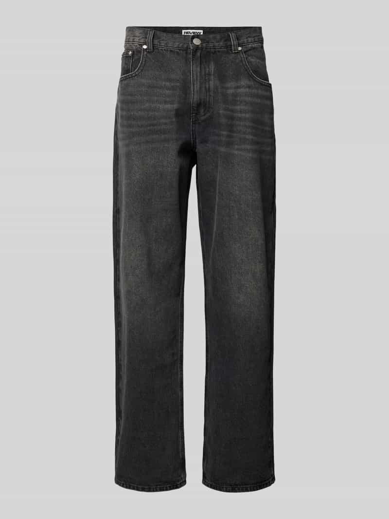 Jeansy o kroju super baggy Essentials