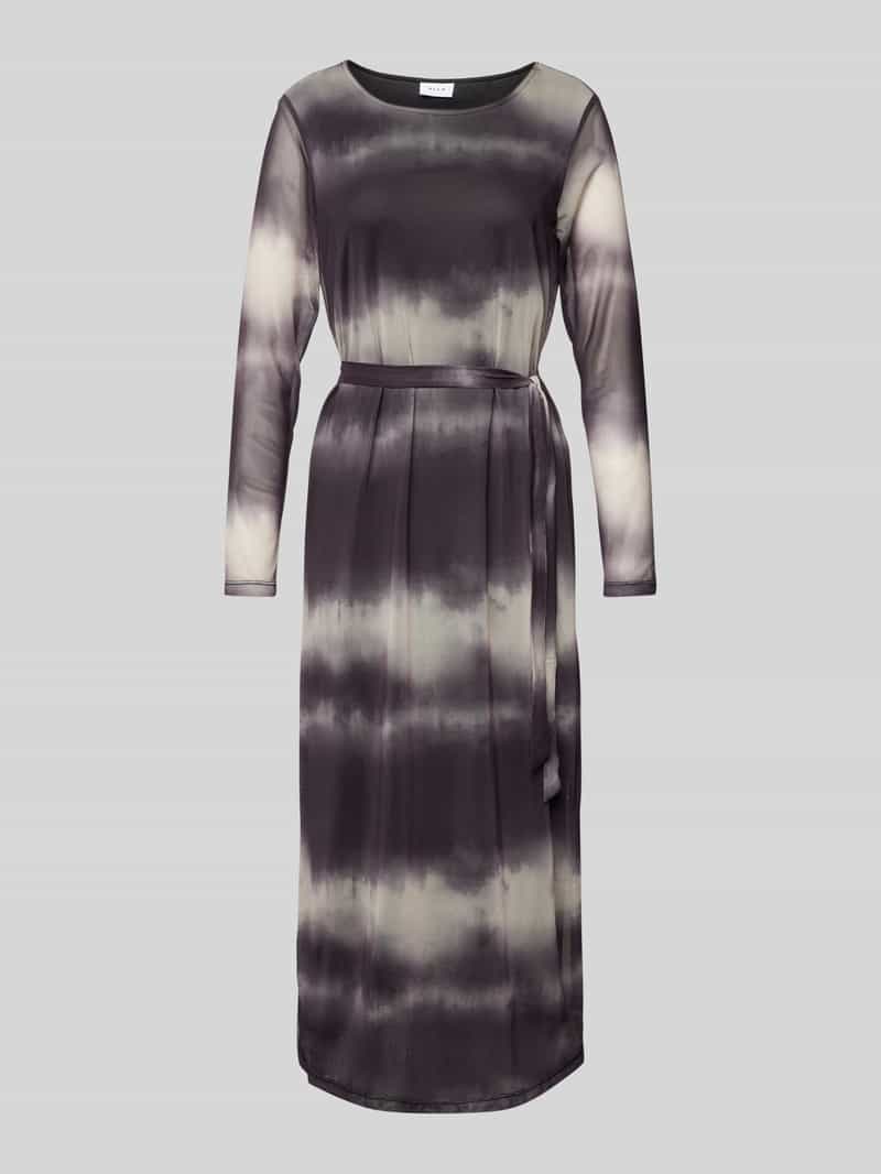 Sukienka midi z wiązanym paskiem model ‘VOLETTIS MAI’