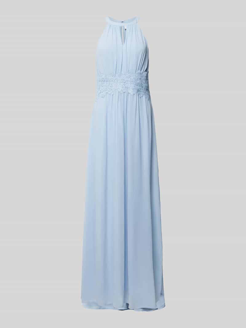 Długa sukienka z wycięciem w kształcie łezki model ‘MILINA’