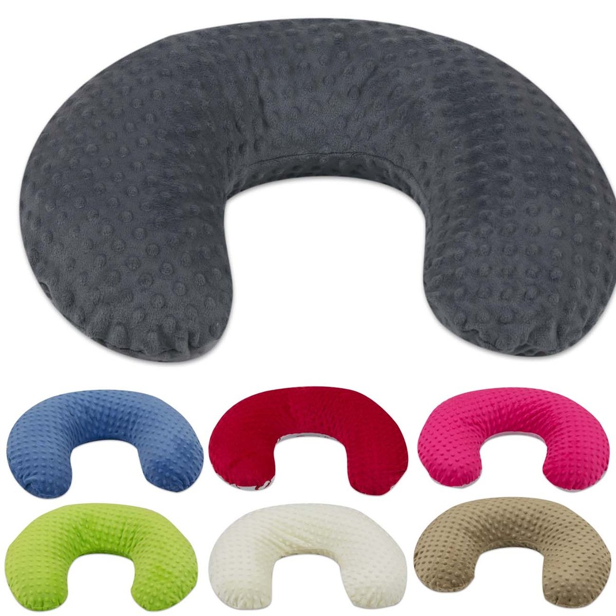 poduszka minky mała, do karmienia, do siedzenia, ciążowa, zagłówek poduszka minky mała, do karmienia, do siedzenia, ciążowa, zagłówek (wzór: czerwony)