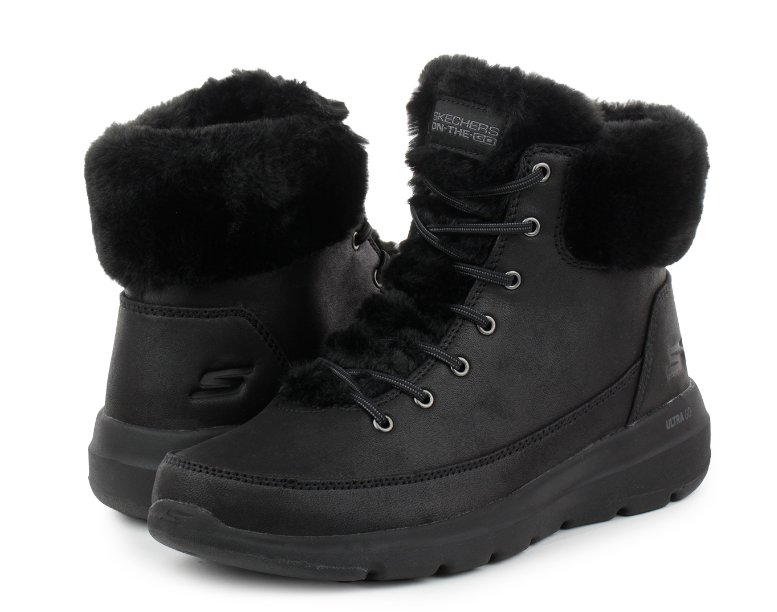 Buty zimowe damskie SKECHERS GLACIAL ULTRA WONDERLAND czarne 36 EU