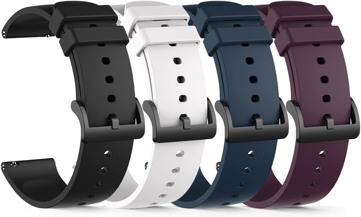 Silikonowy Pasek do Zegarka Smartwatcha 22mm 4szt