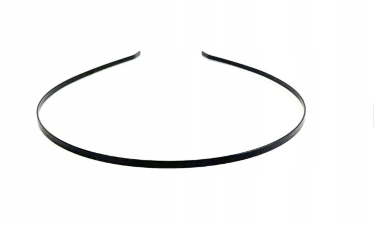 Opaska metalowa do włosów, baza, makrama 7mm