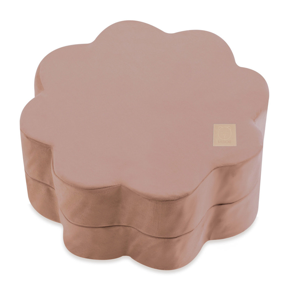 Misioo Pufa 54X25 Cm Kwiat Złoty (Beżowy)