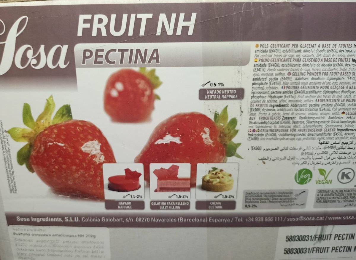 Fruit pectin NH pektyna owocowa amidowana Sosa 100g