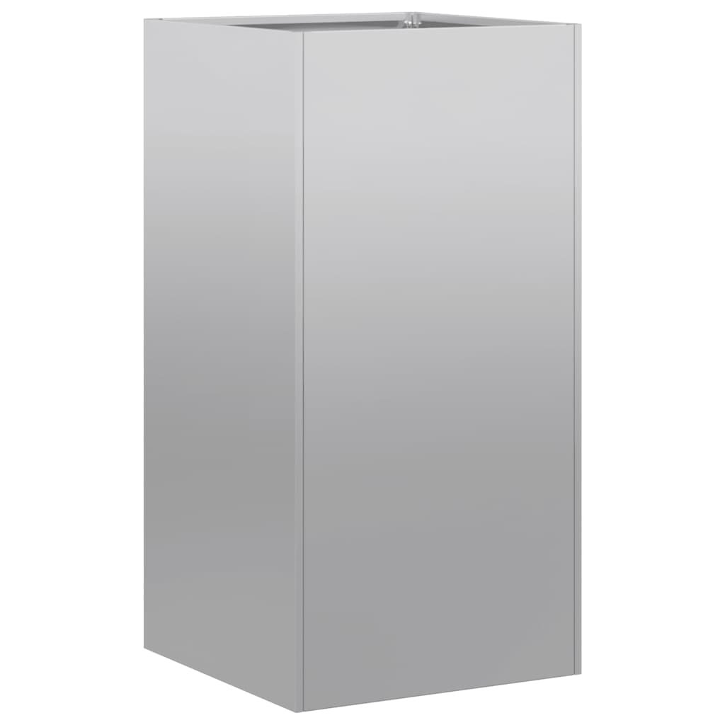 vidaXL Doniczka 40x40x80 cm Stal ocynkowana