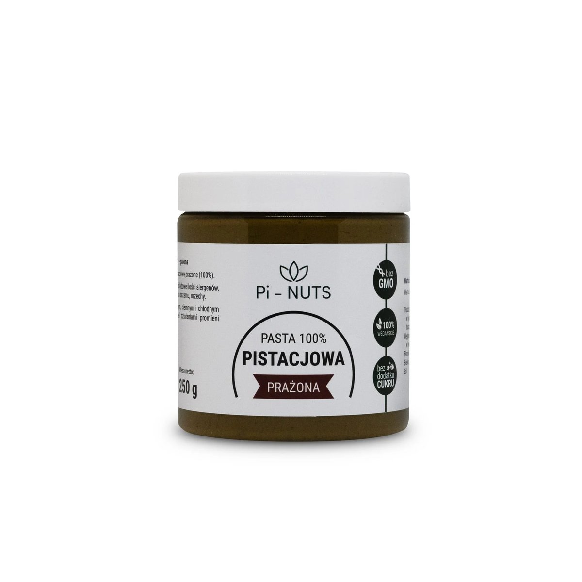 Pasta pistacjowa z prażonych pistacji 250g Pi-Nuts